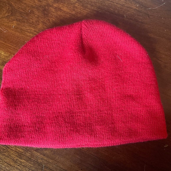 Talla Unica ONE SIZE Red Beanie Hat - Picture 1 of 3